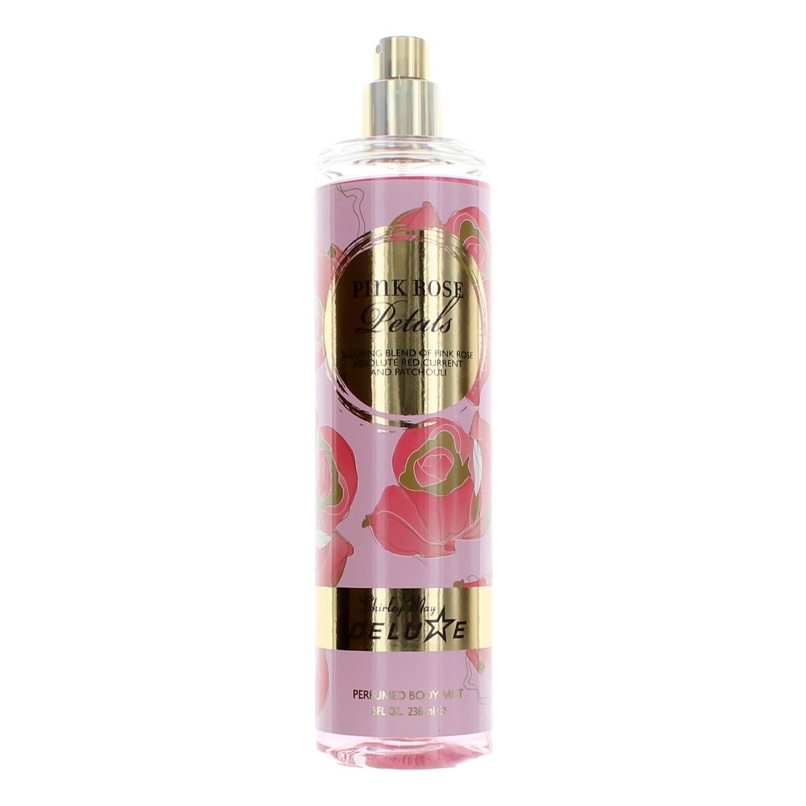 Pink Rose Petals By Shirley May Deluxe, 8 Oz Perfumed Body Mist Women - Rochan Shop