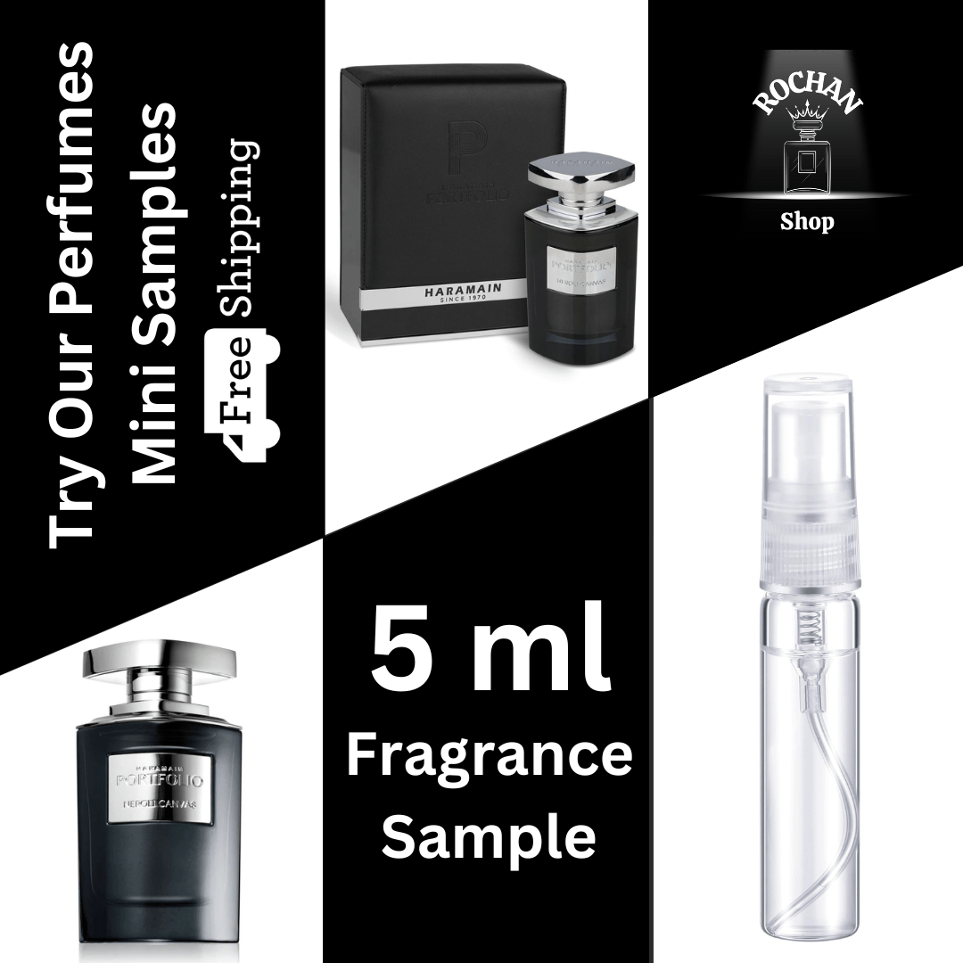 Portfolio Neroli Canvas By Al Haramain Eau De Parfum Spray 5 ml Sample (Men) - Rochan Shop