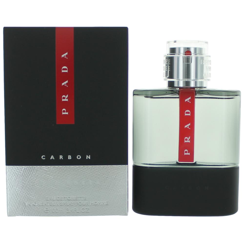 Prada Luna Rossa Carbon By Prada, 3.4 Oz Edt Spray For Men - Rochan Shop