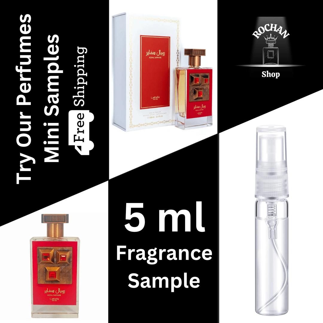 Pride Royal Sapphire By Lattafa Eau De Parfum Spray 5 ml Sample (Unisex) - Rochan Shop