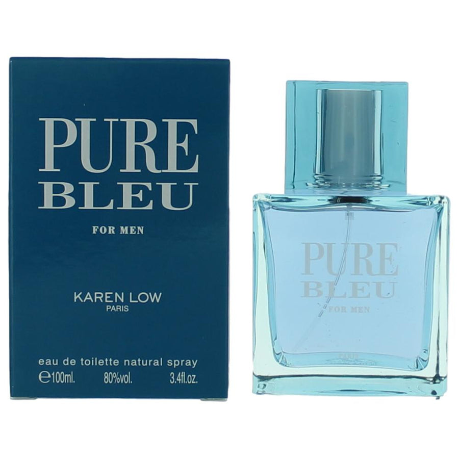 Pure Bleu By Karen Low, 3.4 Oz Edt Spray For Men - Rochan Shop
