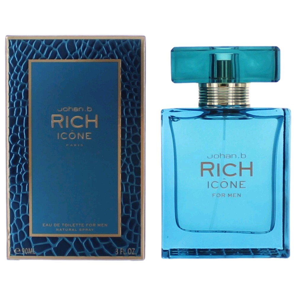 Rich Icone By Johan.B, 3 Oz Edt Spray For Men - Rochan Shop