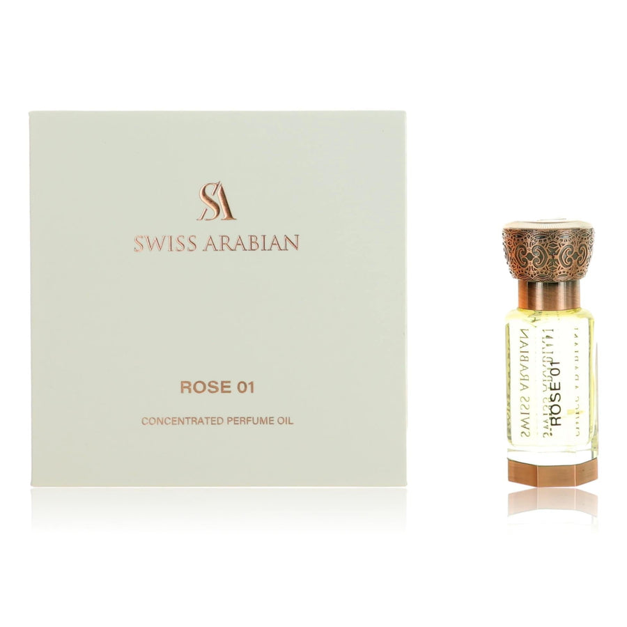 Rose 01 By Swiss Arabian, .4 Oz Perfume Oil For Unisex - Rochan Shop