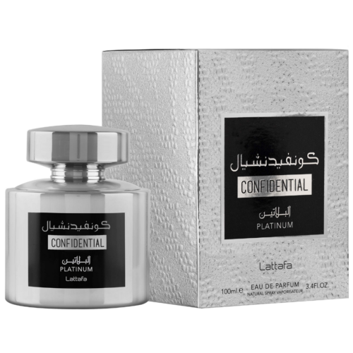 Lattafa Confidential Platinum Eau De Parfum Lattafa (Unisex) - Rochan Shop