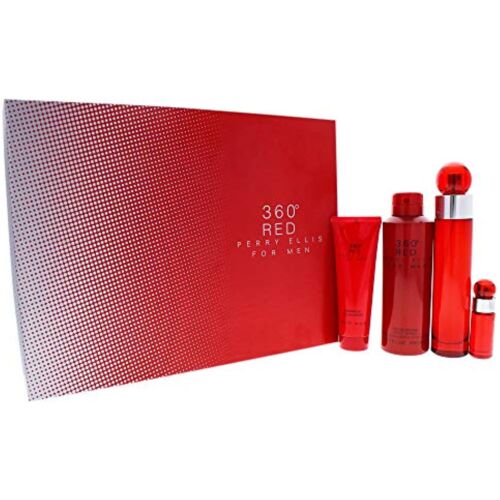 360 Red 4 Piece Gift Set Perry Ellis Men's Gift Sets - Rochan Shop