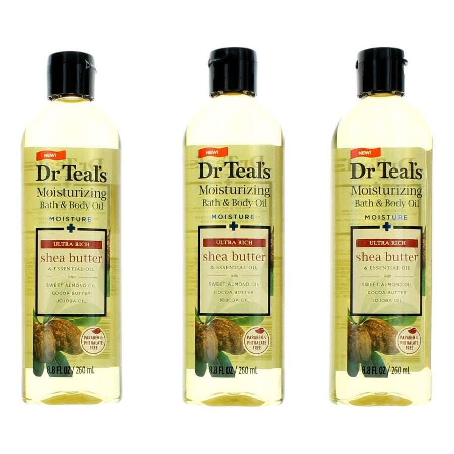 Shea Butter & Essential Oil, 3 Pack 8.8oz Moisturizing Bath & Body Oil - Rochan Shop