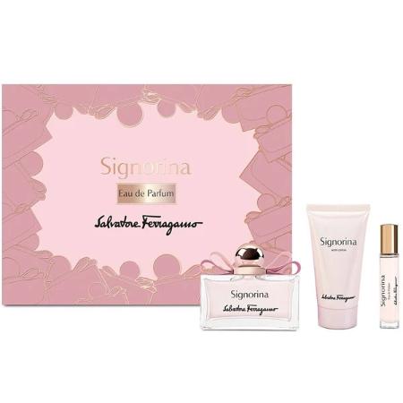 Signorina Eau De Parfum 3 Piece Gift Set Salvatore Ferragamo Women's Gift Sets - Rochan Shop