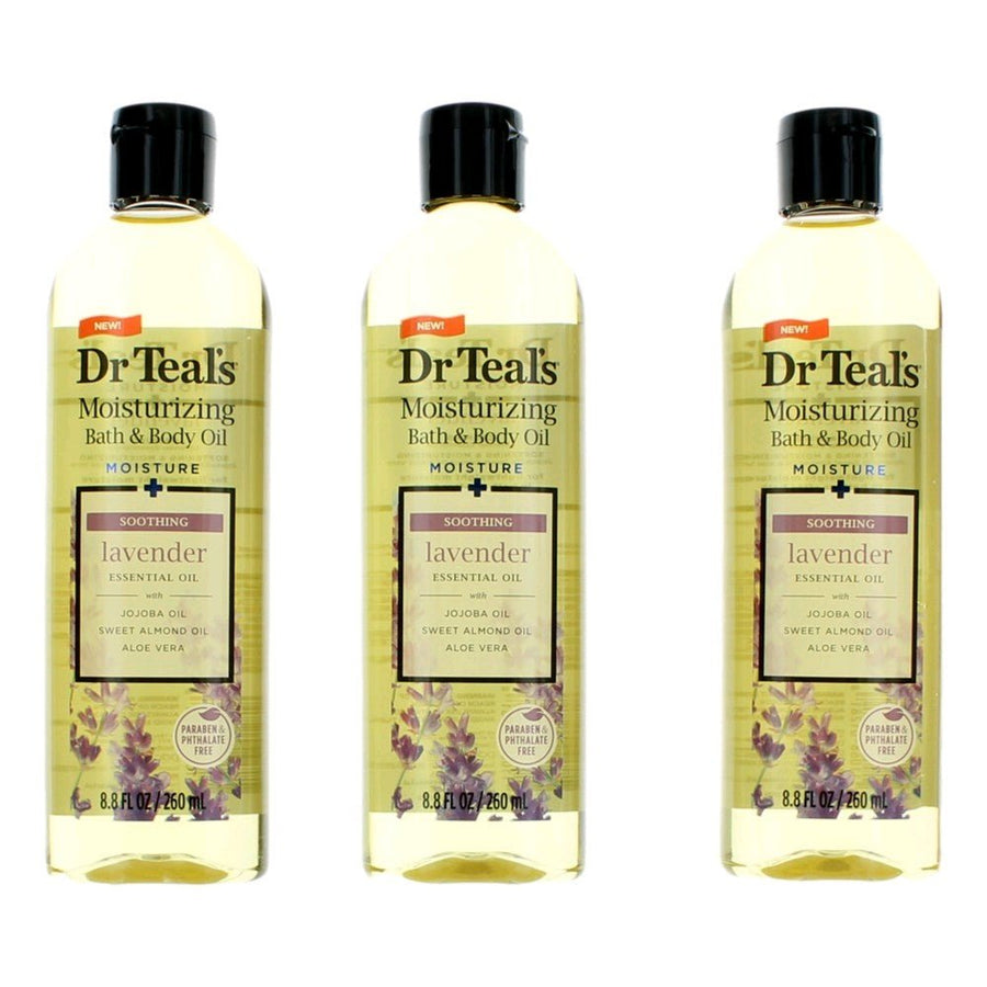 Soothing Lavender Essential Oil, 3 Pack 8.8oz Moisturizing Bath & Body Oil - Rochan Shop