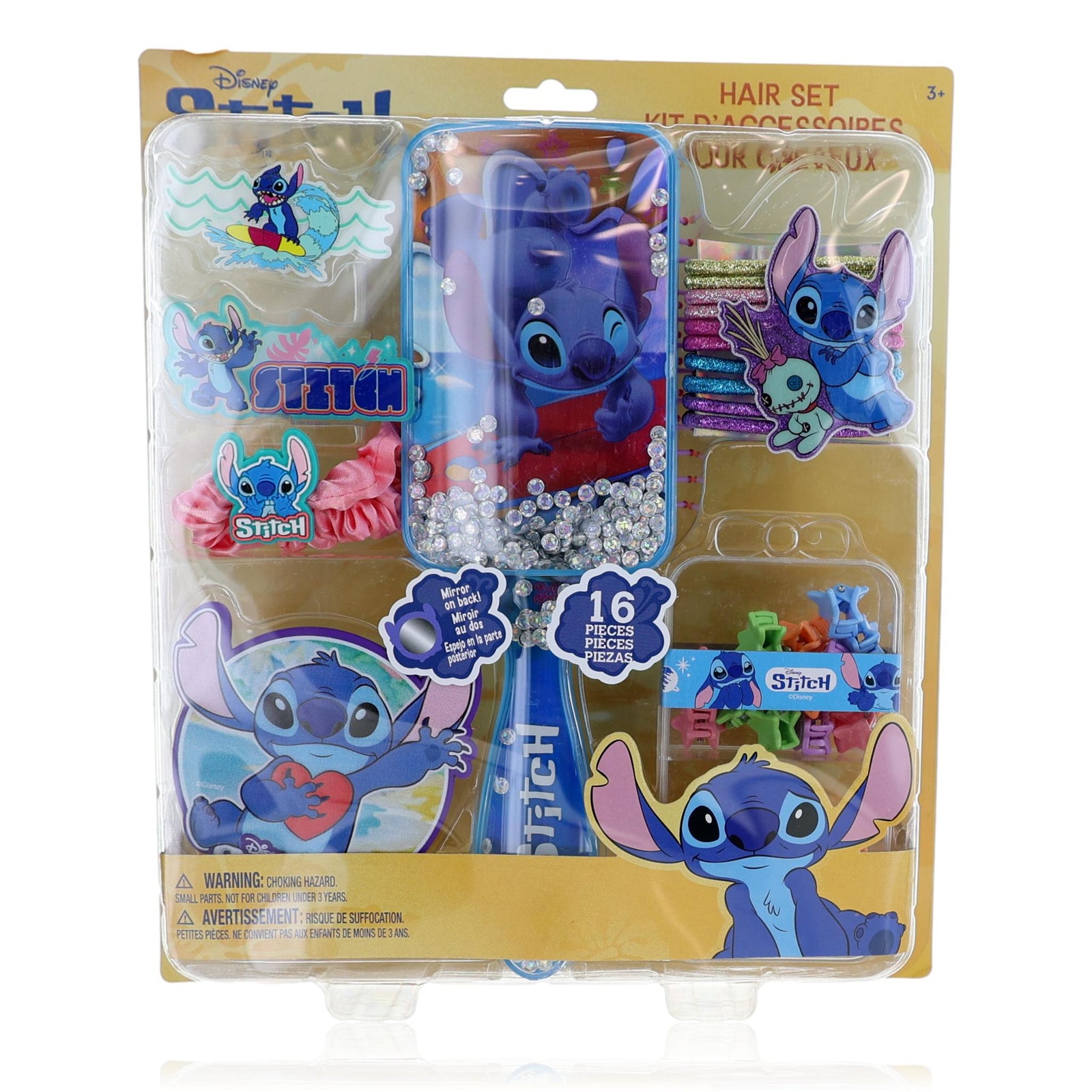 Stitch Brush & Hair Accessories By Disney, 16 Piece Set For Kids - Rochan Shop