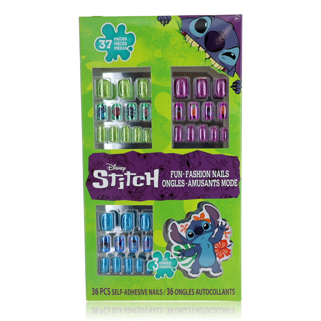 Stitch Press On Nails By Disney, 37 Piece Set For Kids - Rochan Shop