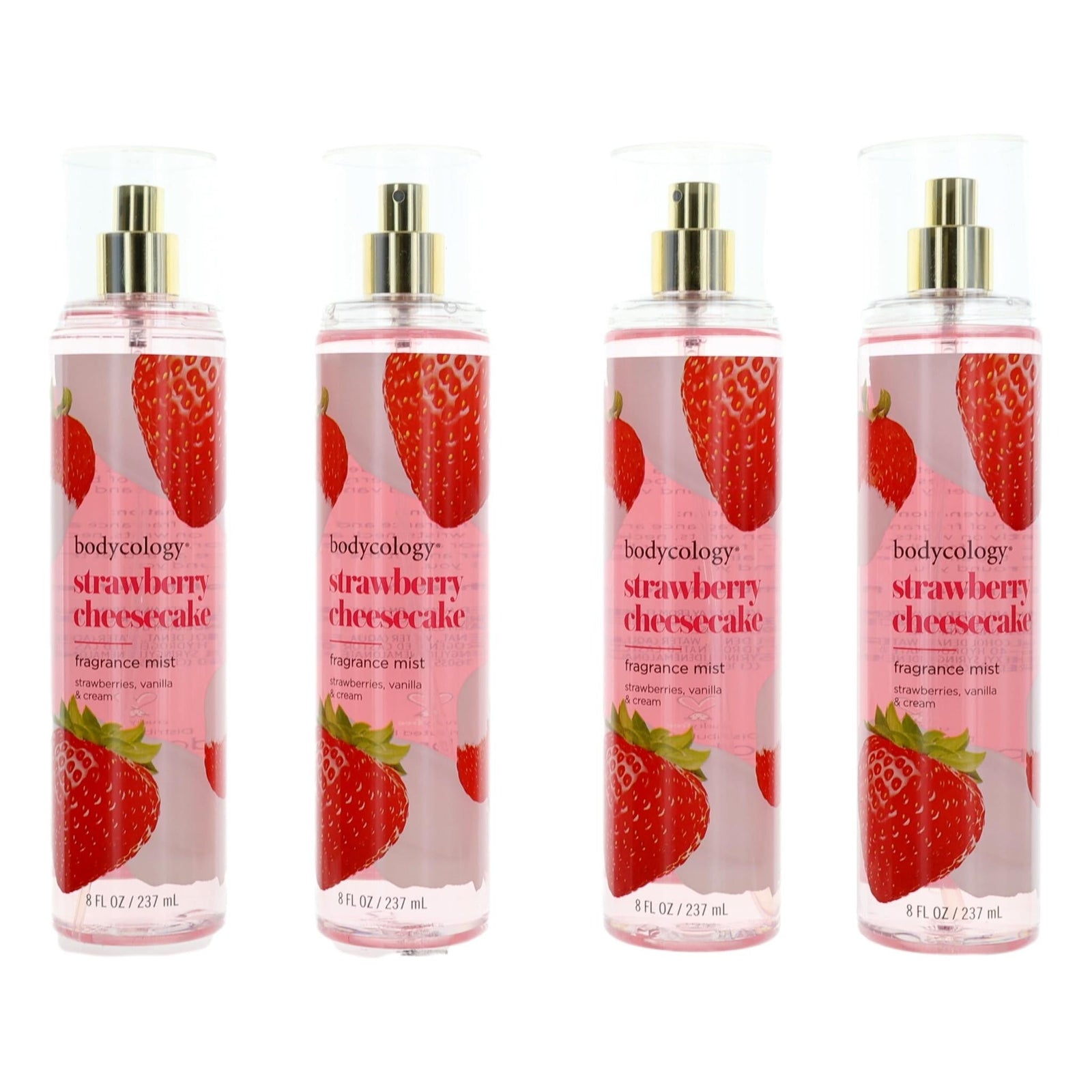 Strawberry Cheesecake By Bodycology, 4 Pack 8oz Fragrance Mist Women - Rochan Shop
