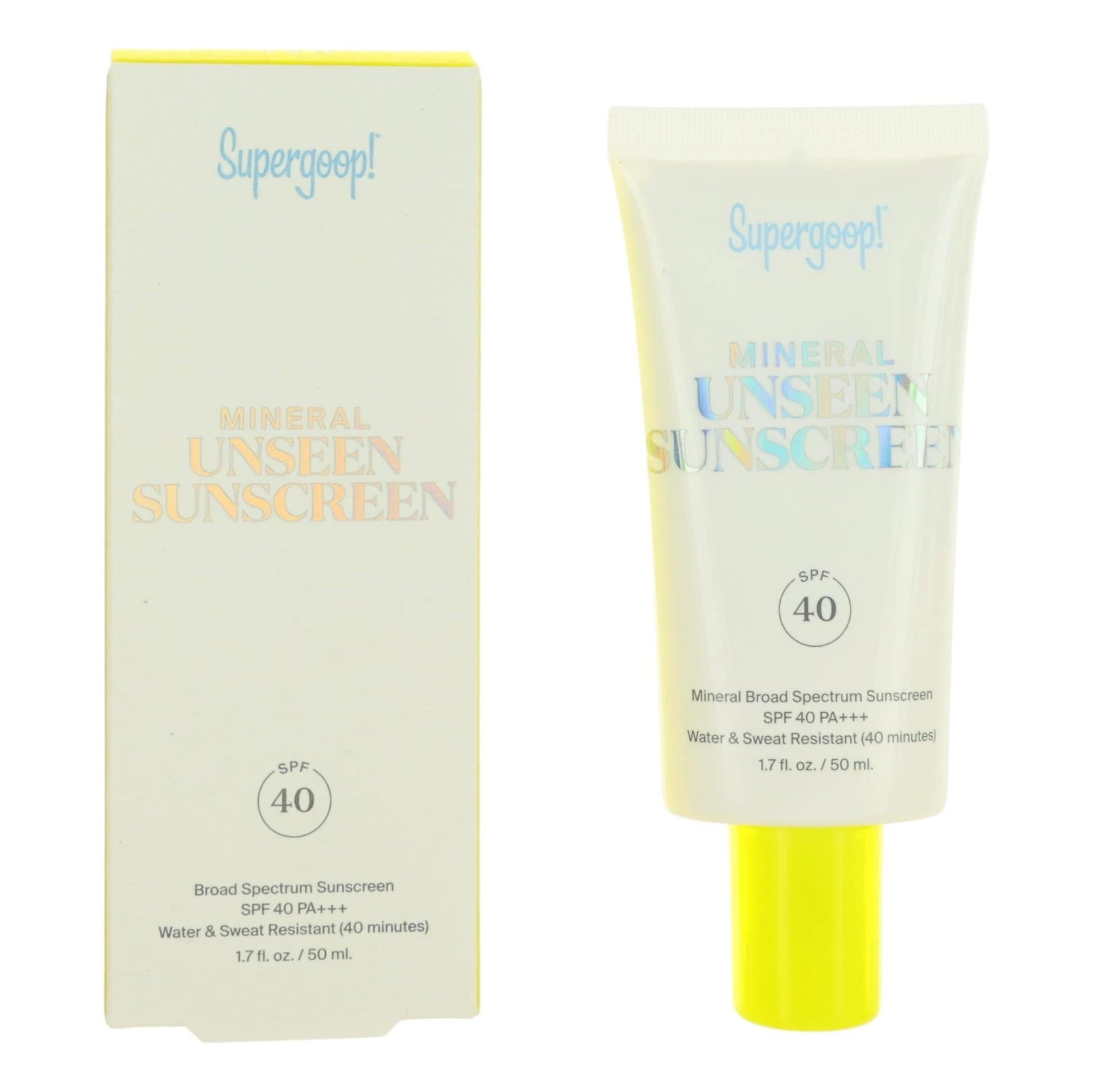 Supergoop Mineral Unseen Sunscreen By Supergoop, 1.7oz Sunscreen Spf40 - Rochan Shop