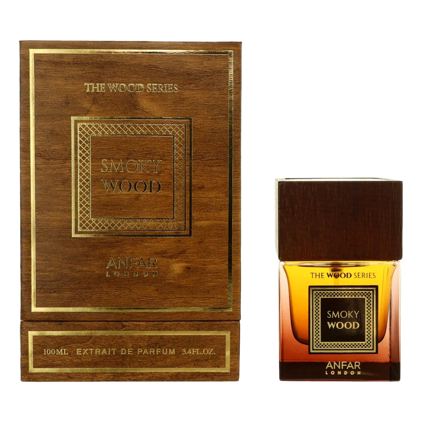 The Wood Series Smoky Wood By Anfar, 3.4oz Extrait De Parfum Spray Men - Rochan Shop