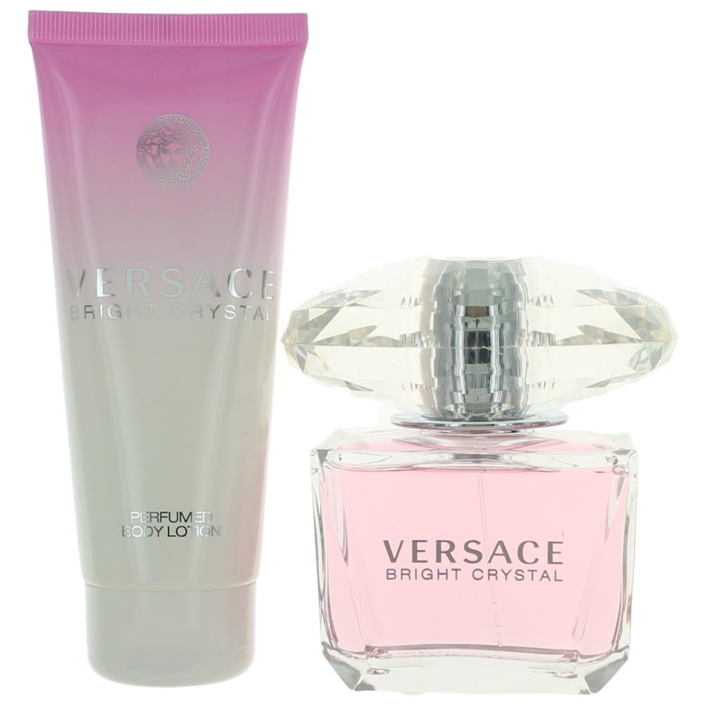 Versace Bright Crystal By Versace, 2 Piece Gift Set For Women - Rochan Shop