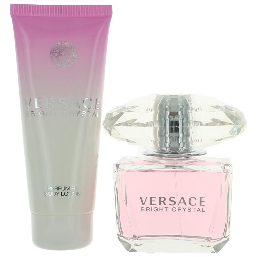 Versace Bright Crystal By Versace, 2 Piece Gift Set For Women - Rochan Shop