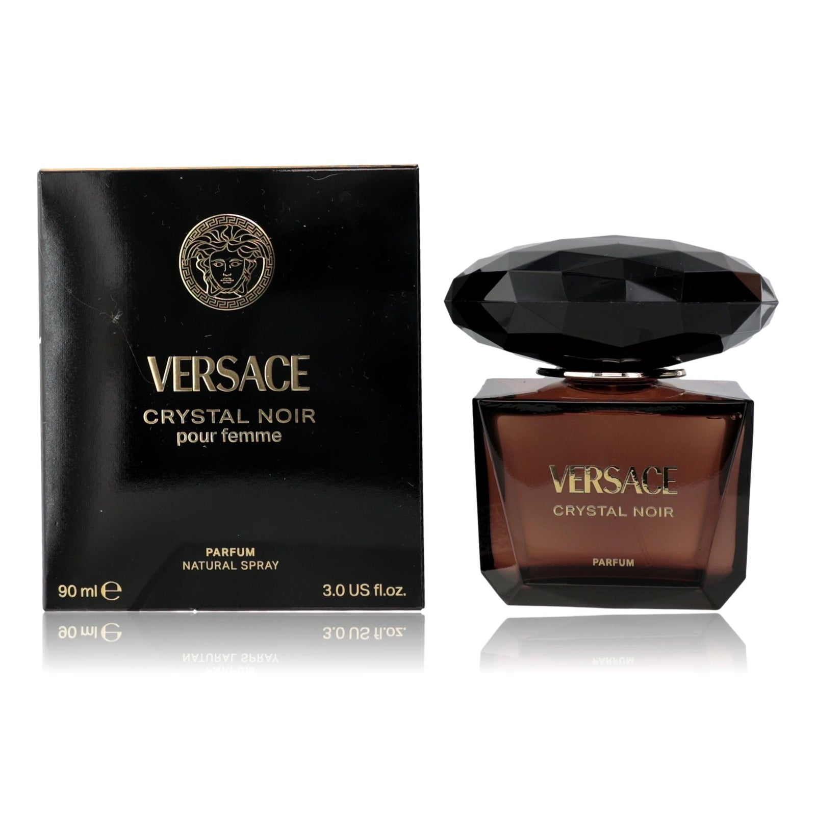 Versace Crystal Noir By Versace, 3 Oz Parfum Spray For Women - Rochan Shop