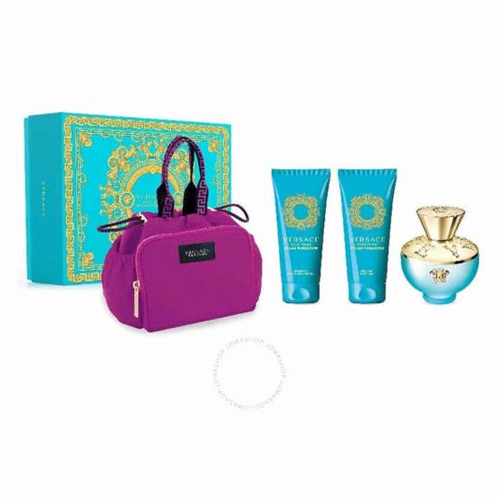 Versace Dylan Turquoise 4 Piece Gift Set Versace Women's Gift Sets - Rochan Shop