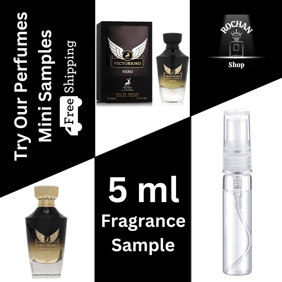 Victorioso Nero By Maison Alhambra Eau De Parfum Spray 5 ml Sample (Men) - Rochan Shop