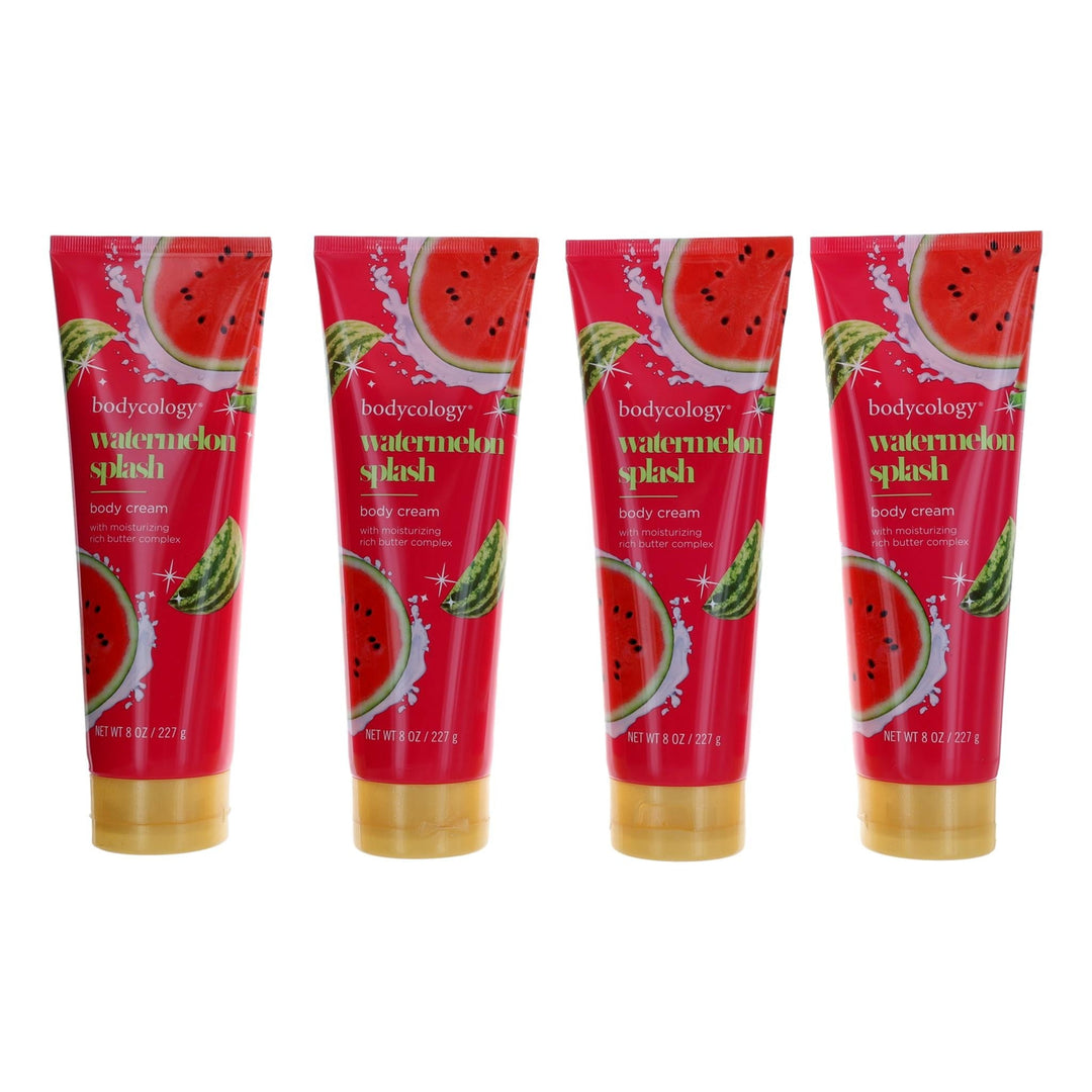 Watermelon Splash By Bodycology, 4 Pack 8oz Moisturizing Body Cream Women - Rochan Shop