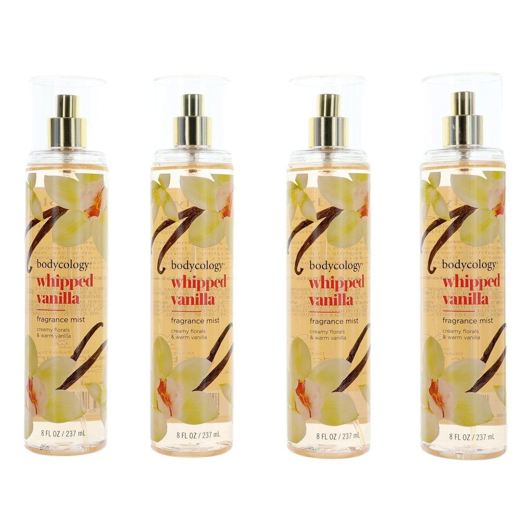 Whipped Vanilla By Bodycology, 4 Pack Of 8 Oz Fragrance Mist For Women - Rochan Shop